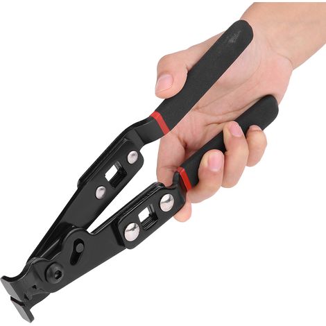 Pince à colliers de serrage pour durites d'air en acier au carbone, compatible avec tous les types de colliers de serrage. (1/5)