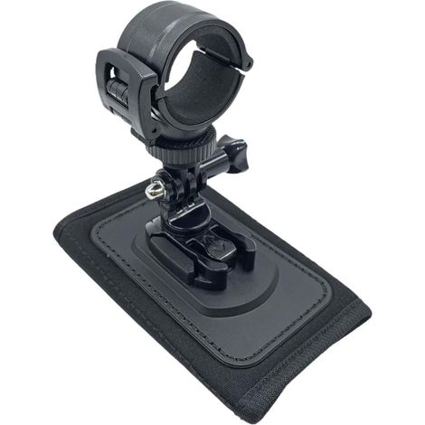Soporte para lámpara de mochila con clip de montaje, profesional, fácil instalación, rotación de 360°, ángulo ajustable.