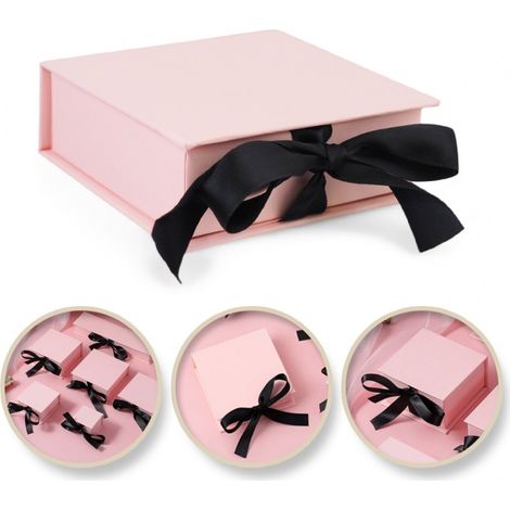 CAJA DECORATIVA para un conjunto de JOYAS, COLLAR 10x10x3,5 cm PDOZ26R
