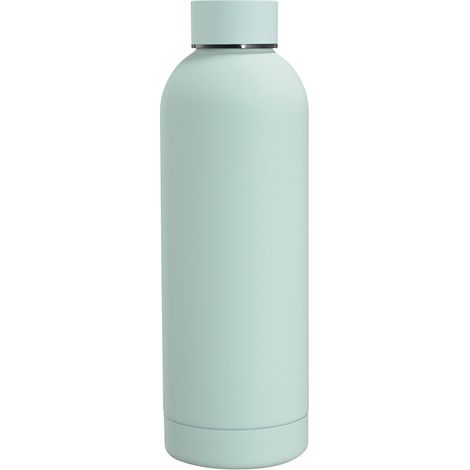 Bouteille d'eau isotherme en acier inoxydable, 750 ml, étanche, cyan, double paroi sous vide, garde les boissons chaudes pendant 10 à 12 heures, bouteille scellée (1/2)