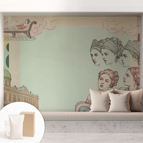 Carta Da Parati Non Tessuto - Con Colla Gratuita - Con Motivi Moderni - Design Elegante Per Pareti Collage classico 208x146 cm (1/5)
