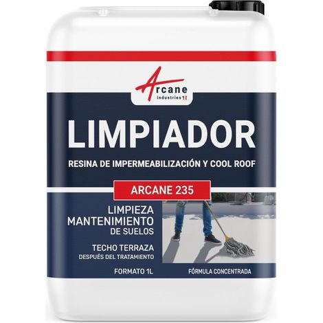 Limpiador para resina impermeabilizante, Cool Roof y moqueta de piedra: ARCANE 235