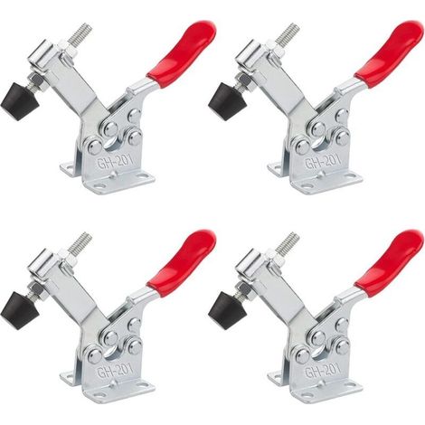 Pince à Genouillère Push-Pull, Sauterelle de Serrage, 4 Pièces Dégagement Rapide Basculer La Pince, Pince Horizontale (1/5)