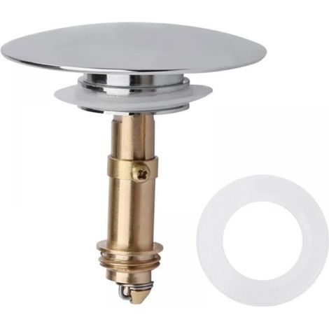 66mm Pop-up Stopper for Kitchen Sink, Bathroom Sink, Solid Brass Chrome Sink (1/4)