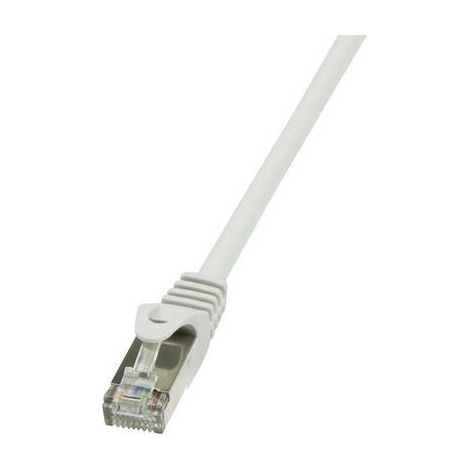 LogiLink CP2012S RJ45 Câble réseau, câble patch CAT 6 F/UTP 0.25 m gris avec cliquet d'encastrement (1/2)