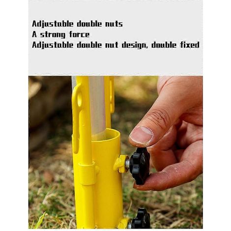 Set mit 2 windfesten und verstellbaren Zeltstangen inklusive Befestigungsrohren – Orange (1/5)