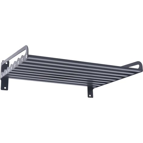Supporto da parete per forno a microonde, scaffale da cucina, nero, cucina, forno a microonde (1/5)