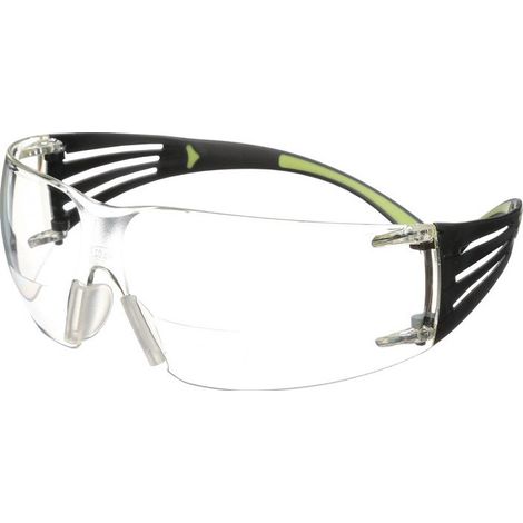 Lunettes de sécurité Reader SecureFit™-SF400 EN 166 branches noir vert Verre transparent +2.