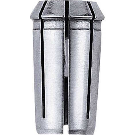 pinza para fresadora. nylon/plástico técnico. natural grisáceo. diámetro 8mm. cuerpo ranurado. dw625