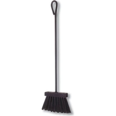 Brosse de cheminée en métal noir – Longueur 120 cm – Pour ramonage efficace – Crochet de suspension intégré (1/4)