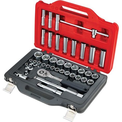 Facom SL.151-EP41PB 1/2in Drive Socket Set, 41 Piece FCMSL151EP41 (1/4)