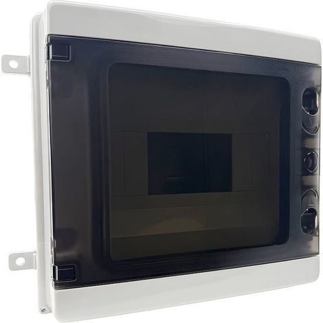 Coffret étanche 8 modules 210x222x102mm - montage en saillie - pour l'extérieur IP65 (1/5)