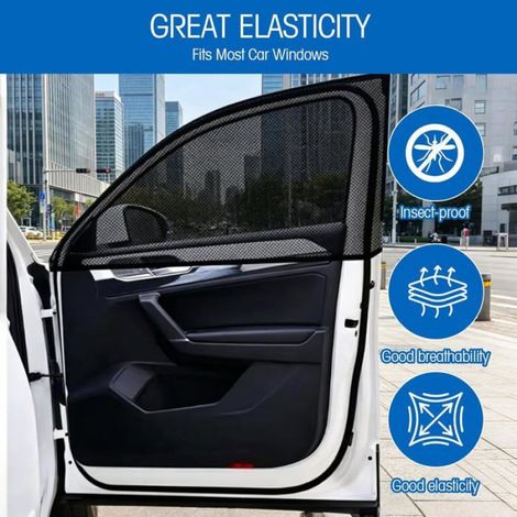 Pare Soleil Voiture Bébé Pour Vitre Latérale, Cache Soleil Voiture Extensible Pour Enfants Et Animaux, Protection Uv Et Intimité, (1/5)