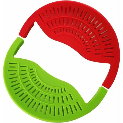 2 pcs Clip-on SiliCône Passoire Filtre Snap Passoire, Passoire égouttoir à Clips avec Entonnoirs Pliable Ustensiles de Cuisine en SiliCône Alimentaire-Fei Yu (1/4)