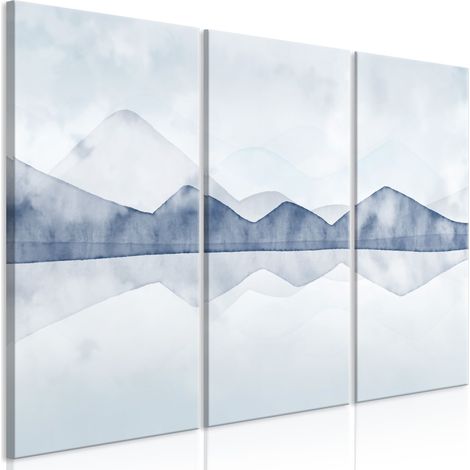 Peinture - Lac de montagne (en 3 parties) (1/3)