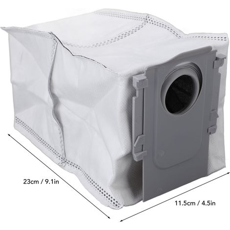 Ortviai Sac à poussière pour robot aspirateur Roborock Q Revo – 10 pièces, filtration efficace, matière fibre (1/4)