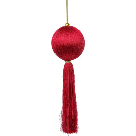 ARPIMEX Sfera Natale con Decoro 7 x 7 x 25 Cm Rosso