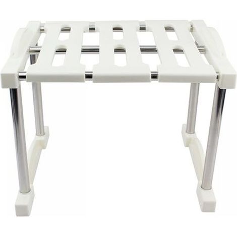 TrAdE Shop Traesio - Mensola Sovrapponibile Salvaspazio Impilabile Organizer Cucina Armadio Mobili - (1/3)