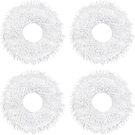 Accessoires serpillière pour station de serpillière 2-en-1 robot essuyeur serpillières lingettes X4… (blanc) (1/5)