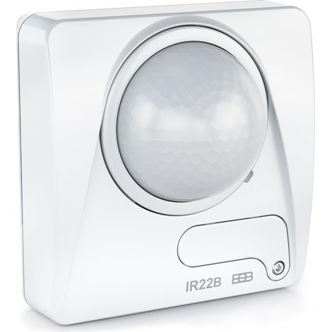 Rilevatore di movimento bianco, 360 gradi, interno IP20, montaggio a parete e a soffitto, adatto a LED (1/5)