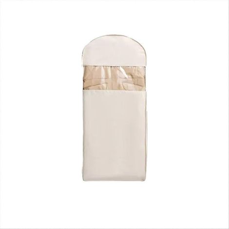 Komprimierte Schutzhülle für Daunenjacke, Staubbeutel für Kleidung, Kleidersack zum Aufhängen am Fenster, Größe M (1/5)