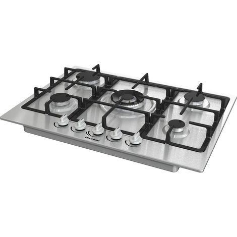 Placa de cocina Hisense GM773XF Acero inoxidable Empotrada Gas 5 quemador(es) (1/5)