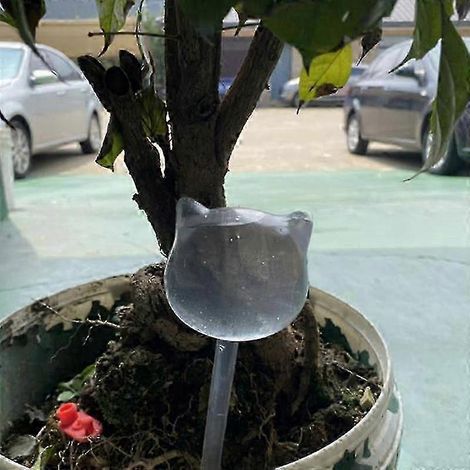 Lot de 4 dispositifs d'arrosage automatique pour plantes, boule d'arrosage transparente, ampoule pour aquarium. (1/5)