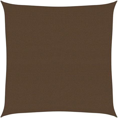 Voile d'ombrage - Toile solaire - Voile de parasol 160 g/m² Marron 4x4 m PEHD Chic-928013 (1/5)