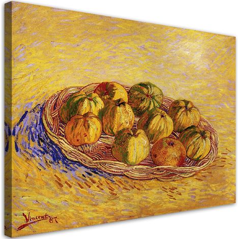 Tableau sur toile Panier de pommes - V. van Gogh 100x70 (1/5)