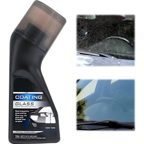Glass Oil Film Remover for Windscreens, 120 ml Windscreen Cleaner, Car Windscreen Cleaner, Car Window Cleaning Tool, Dirt and Water Stains Removal Tool (C)