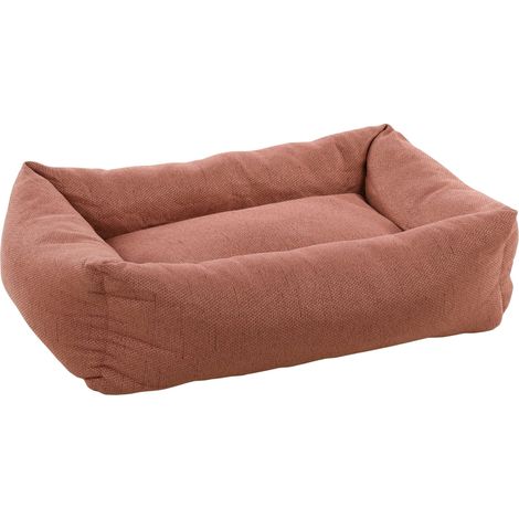 Lit pour Chien Chat Vieux Rose - Coussin Panier 65x45x20cm - Lavable - Fond Anti-dérapant - Housse Amovible - Lieu de Couchage Doux et Confortable (1/3)