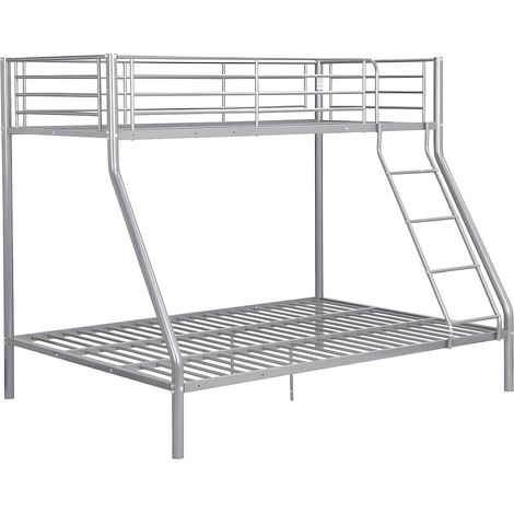 Letto a castello 90 e 140 x 190 cm in metallo Argento - ELEVATIO (1/5)