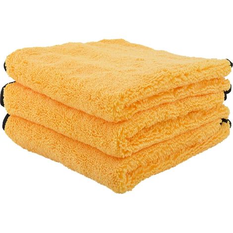 Microfiber Towel - 40 x 40 cm - Dual-Weave High Pile & Short Pile - Scratch-Free For Automotive Detailing - Pack Of 4 (1/5)