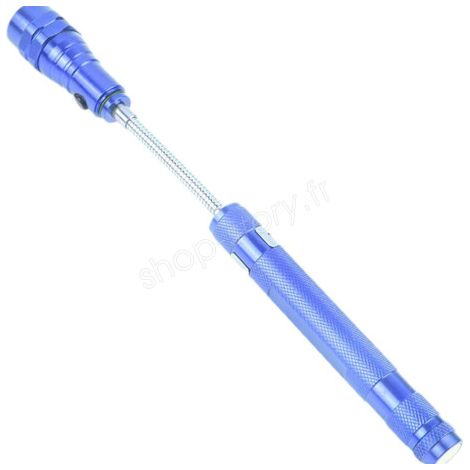 Lampe de Poche Télescopique Magnétique Flexible 17 à 55 cm avec 3 LED et Intensité Réglable (1/5)