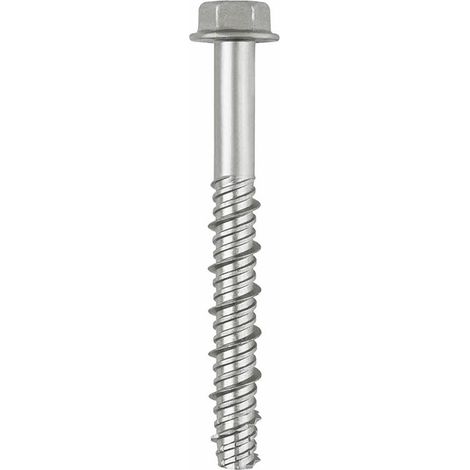 Betonkopf Vis mit hexagonaler Spitze – Silver Ruspert Beschichtung – ATE-zugelassen Option 1 12 x 75 Ø10 – Packung mit 50