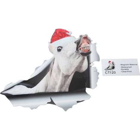 Aimants de réfrigérateur de Noël étanches à effet 3D perforé, autocollants magnétiques pour casiers CT120 (1/5)