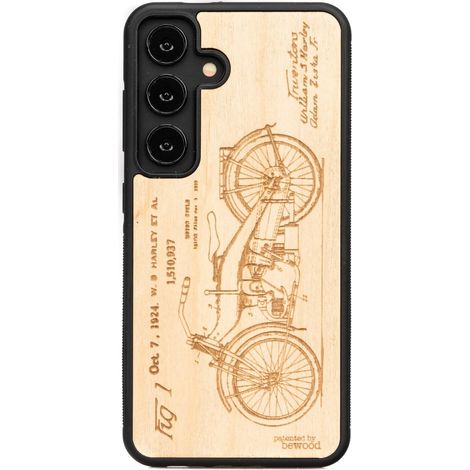 Custodia in legno Bewood per Samsung Galaxy S24 HARLEY PATENT ANIEGRE (1/4)