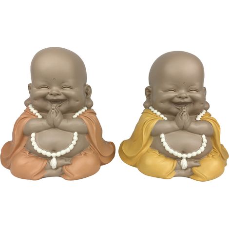 Signes Grimalt Figura De Buda Figuras  Buda Maitreya 2U Budas Marrón 16x21x20cm 33918