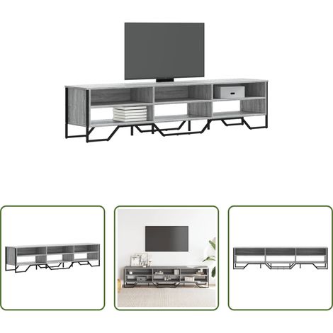 Holzwerkstoff -  TV-Schrank Grau Sonoma 180x34x41 cm Holzwerkstoff (1/5)