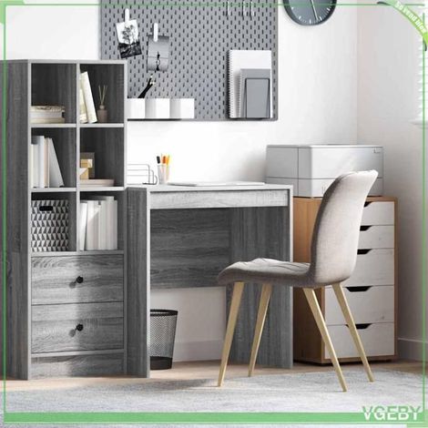 Bureau - ABI - Gris sonoma - 70 x 50 x 76 cm - Bois d'ingénierie - Design moderne (1/5)