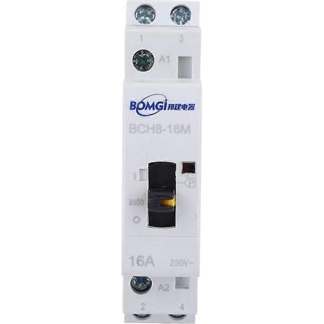 Contacteur secteur domestique BCH8-16M avec fonction manuelle 2P16A 24V 1NO 1NC (1/4)
