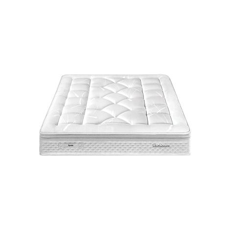 Matelas Epeda Galactique Assorti 2 places 160x200 cm Ressorts ensachés 32 cm Blanc