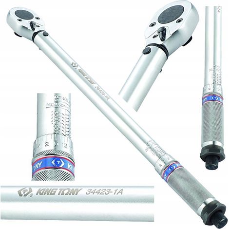 Llave dinamométrica King Tony 344231A, herramienta de precisión para ajuste de torque, conexión resistente, diseño ergonómico y construcción duradera para alto rendimiento