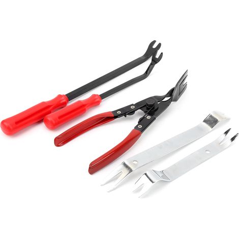 Kit d'outils de démontage de panneau audio de tableau de bord (5 pièces) - Kit de démontage manuel pour réparation intérieure de voiture (1/5)