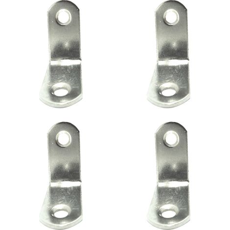 Ángulos de refuerzo "AN24" 30x30x16mm fabricado en acero inoxidable (4 unidades, incluye tornillería) (1/5)