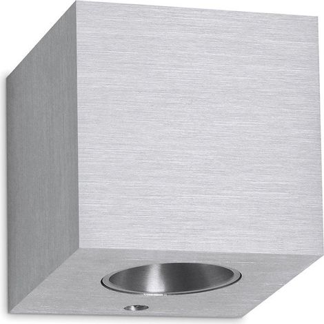 Wandleuchte Brick Led Smd 2x3w 165lm Cri80 3000k 110º,110º Auf Und Ab Aluminium Bürsten (1/2)