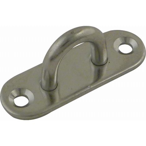 Platine à oeil inox VISO - Ø6 mm - base 60 x 20 mm - paire - POI602NP