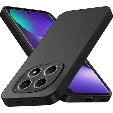 Coque pour Xiaomi Redmi Note 15 5G/4G, Housse Etui de Protection en Silicone Souple, Cover Antichoc avec Protege de Camera, Pochette Compatible avec TPU (Noir, Note15) (1/5)
