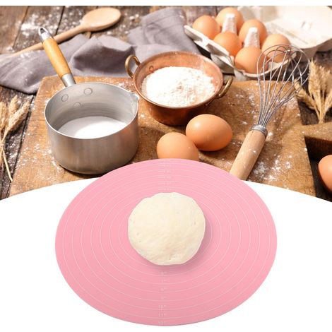 Tapis de cuisson en silicone résistant à la chaleur avec mesures, antiadhésif, pour étaler la pâte. (1/5)