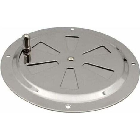 Ventilations rondes en acier inoxydable Grille de ventilation Reglable Rond évent d'Aération Grille évent à persiennes en acier inoxydable pour Fumeur,Camping-Car,Maison,Yachts Diamètre 125mm,1 pièce (1/4)